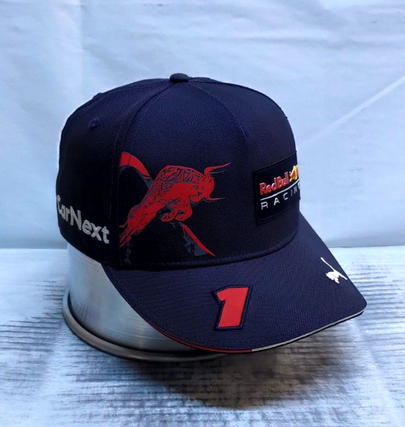 Max Verstappen Red Bull Racing PUMA F1 Cap Navy Adjustable Flat Brim Hat New