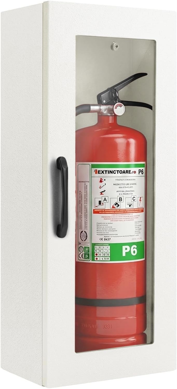 Fire Extinguisher Cabinet Wall or Surface Mount, Red | 19-Gauge Galvanized Steel