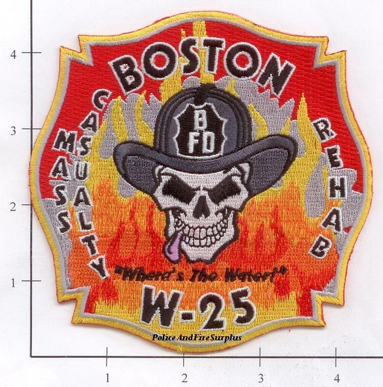 Massachusetts - Boston W-25 Mass Casualty Rehab MA Fire Dept Patch