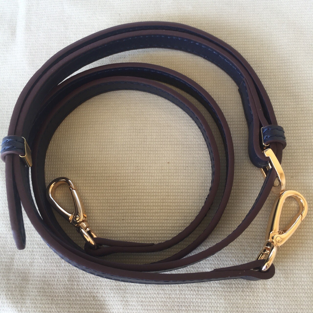 130CM Navy Crossbody Leather Shoulder Strap Replacement