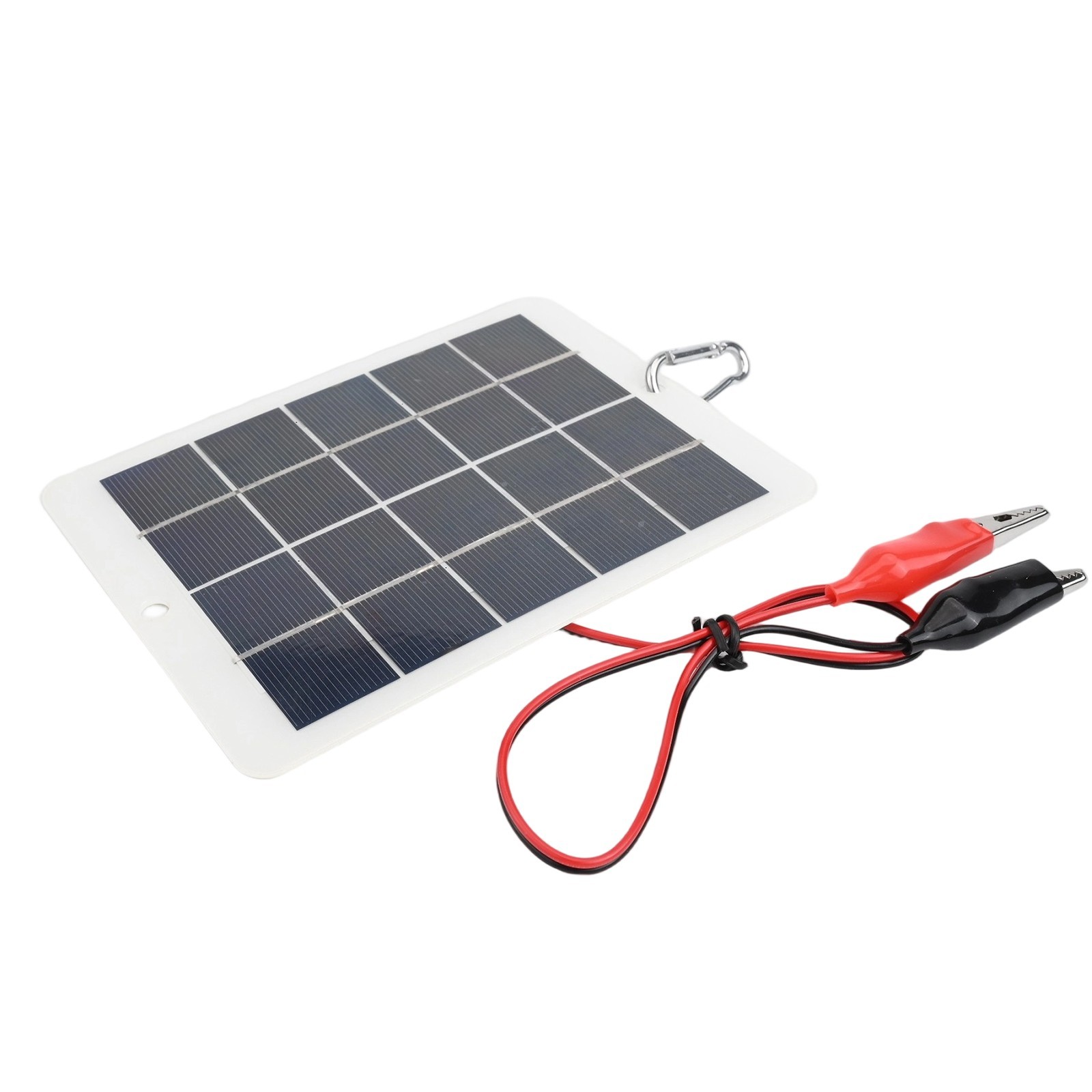 Efficient 10W 5V Solar Panel with Clip Outdoor Battery Charging Made Simple