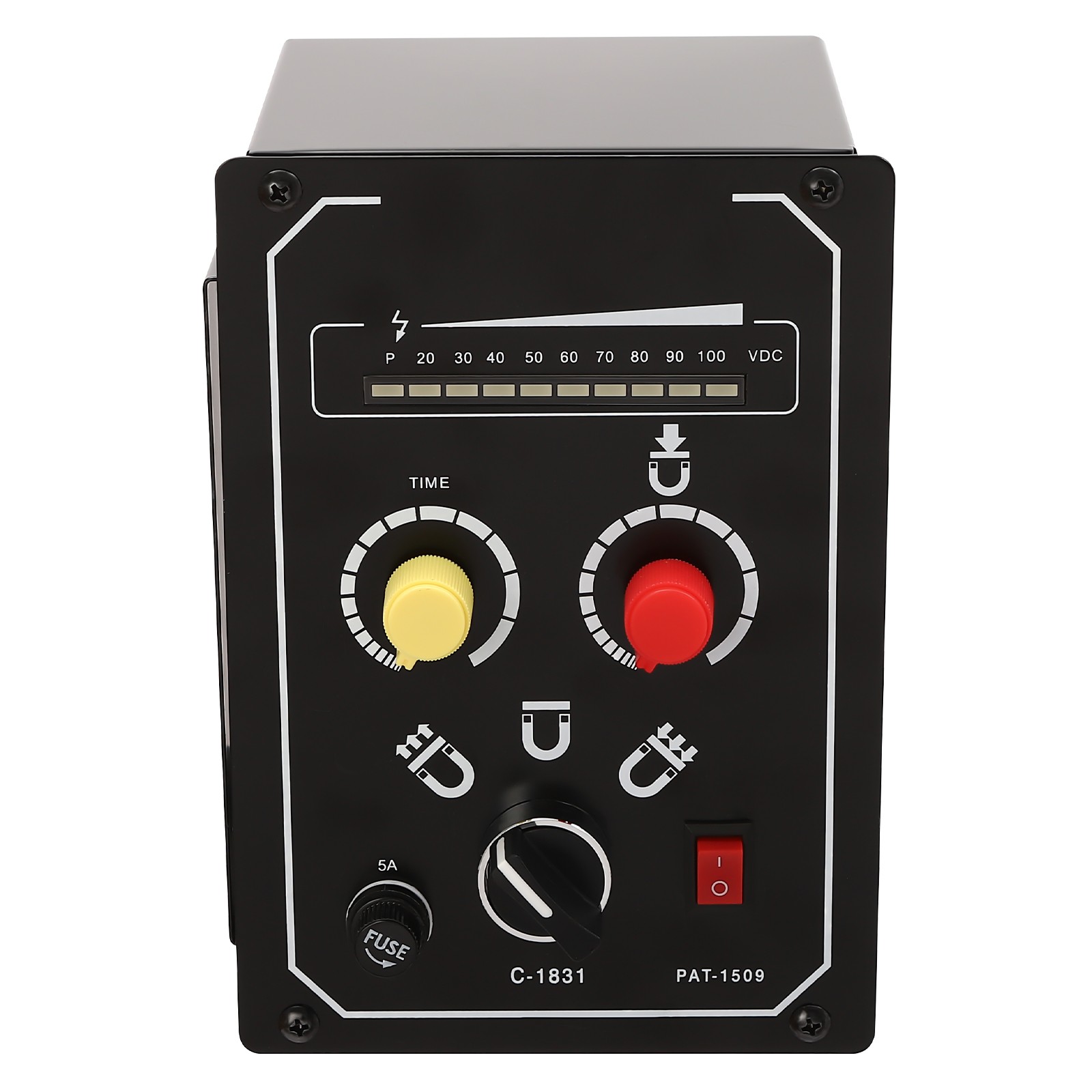 Electro Magnetic Chuck Controller 0-100V 5A DC Magnetic Force Adjustable 110VUS