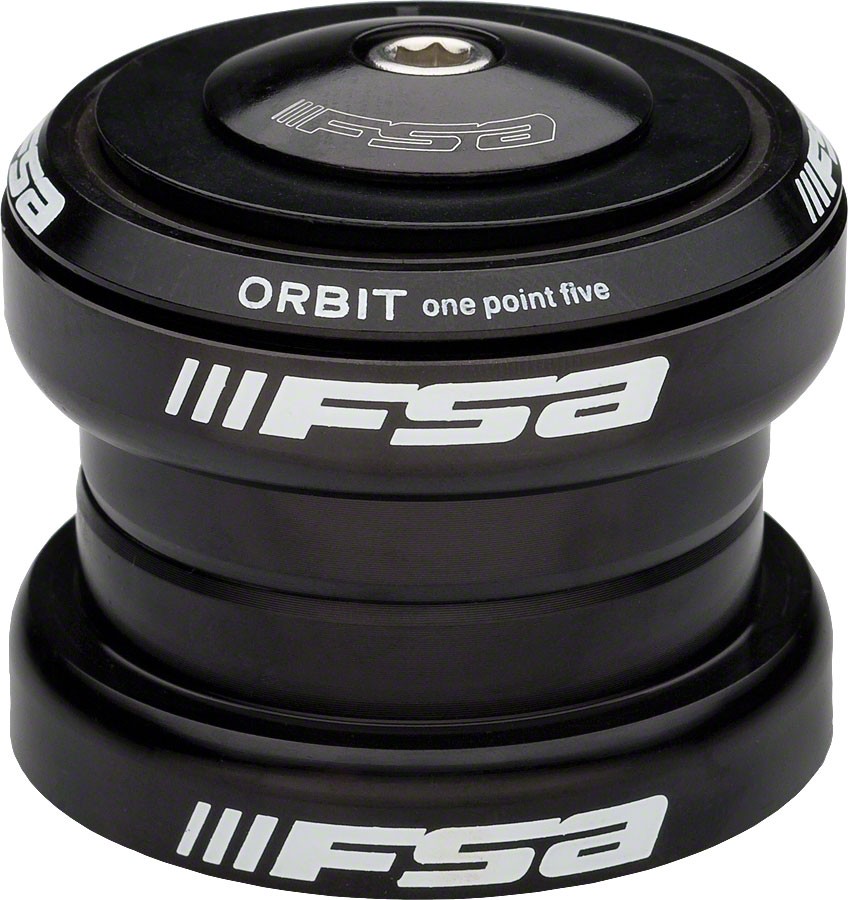 FSA Orbit DL 1.5R Reducer Headset - Threadless 1.5 to 1-1/8, Alloy Black