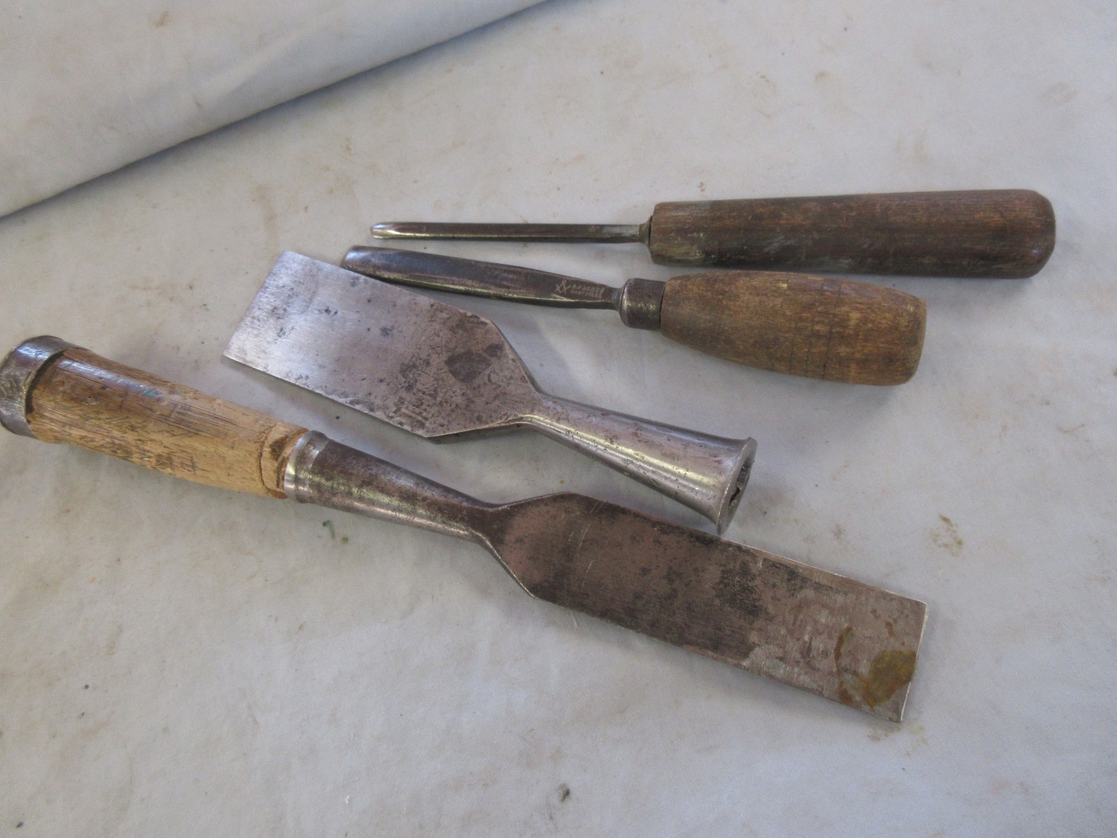 lot of antique chisels