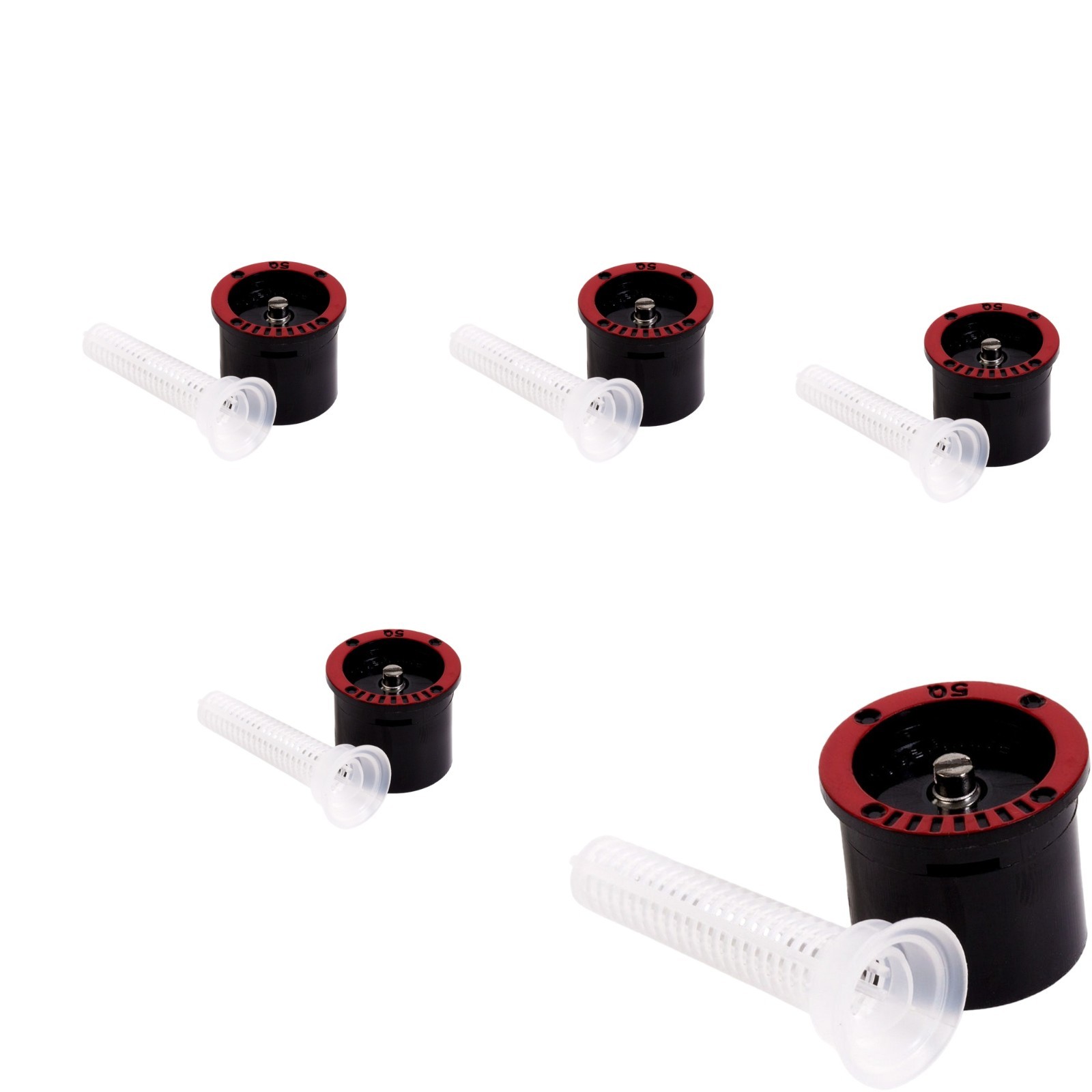 5 Rain Bird 5Q 90° Quarter-Circle Spray Pattern Sprinkler Nozzles, 5' Radius