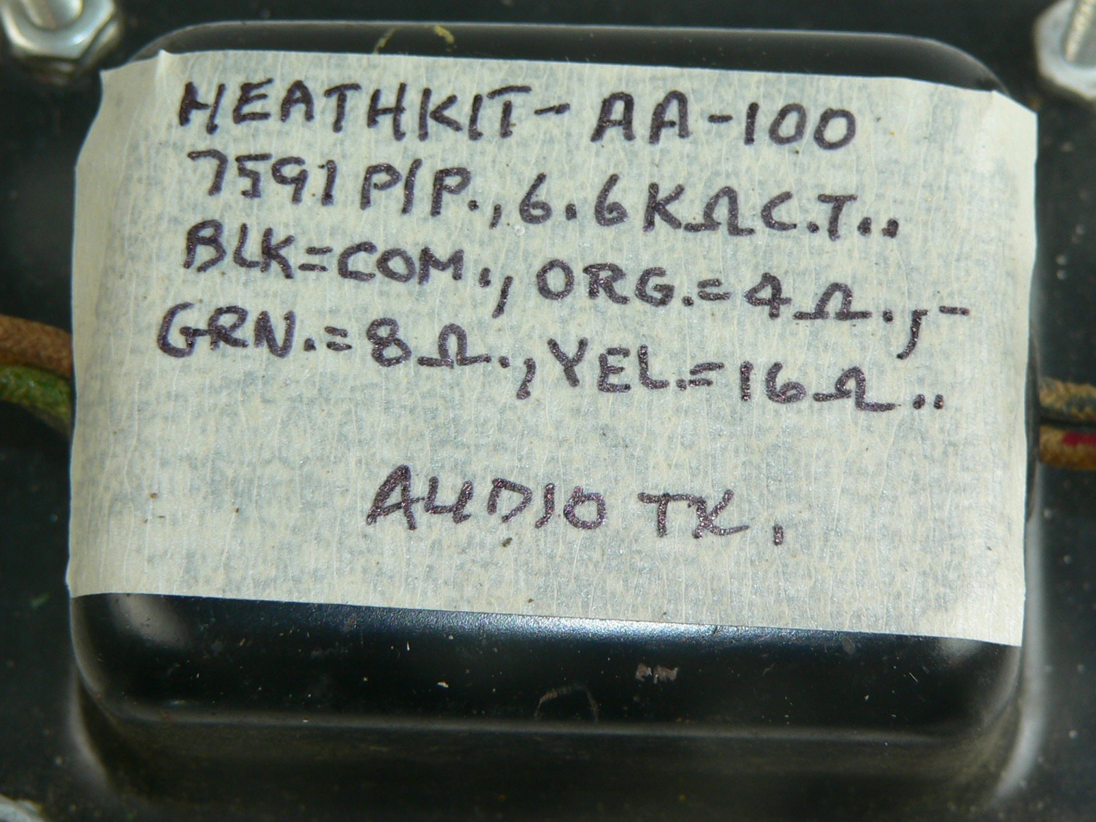 1 Heathkit 51-58 Output Transformer--Tests good-AA-100-#2