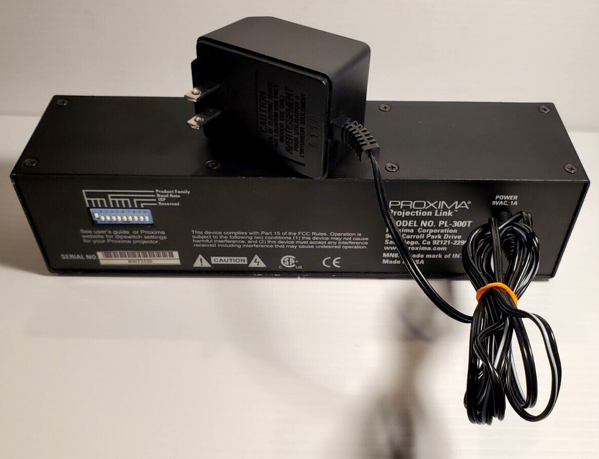 Proxima PL-300T Projection Link Video Extender WITH power adapter cord
