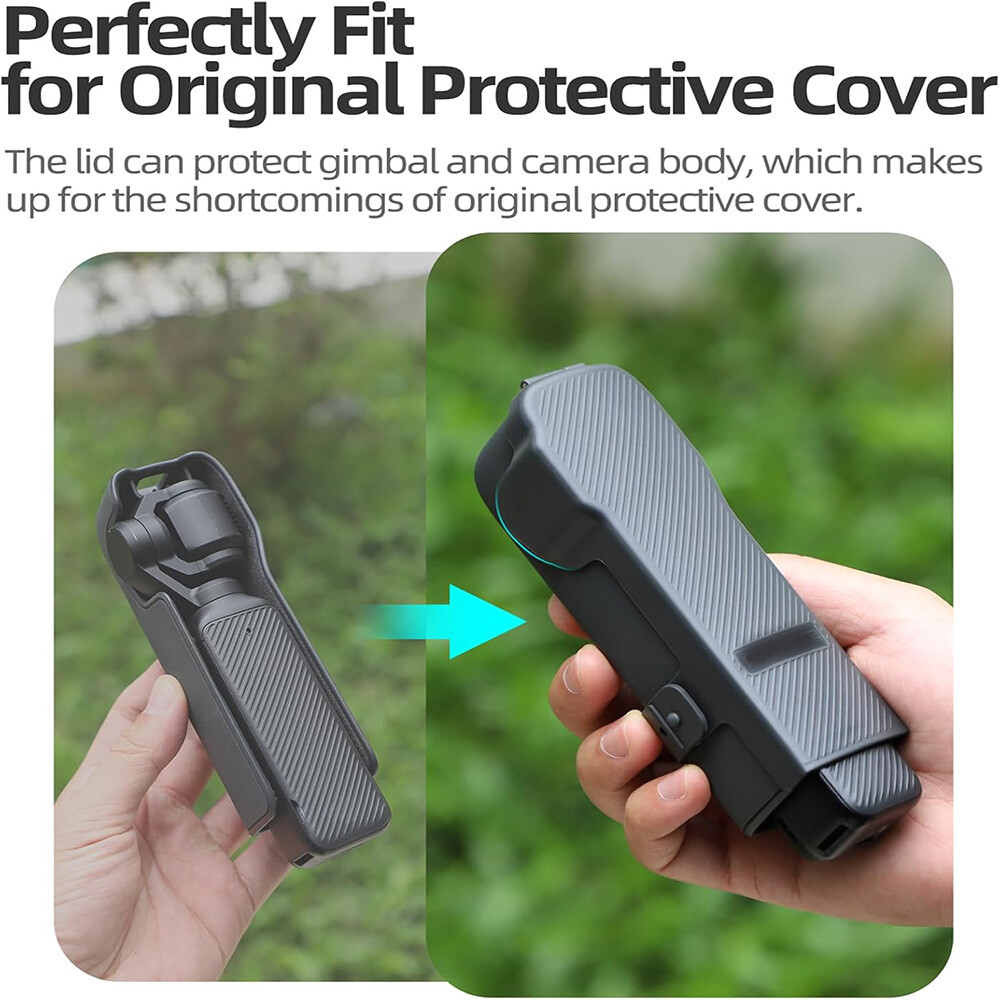 Protective Case for Osmo Pocket 3, Gimbal Cover Camera Lens Screen Protector Cap
