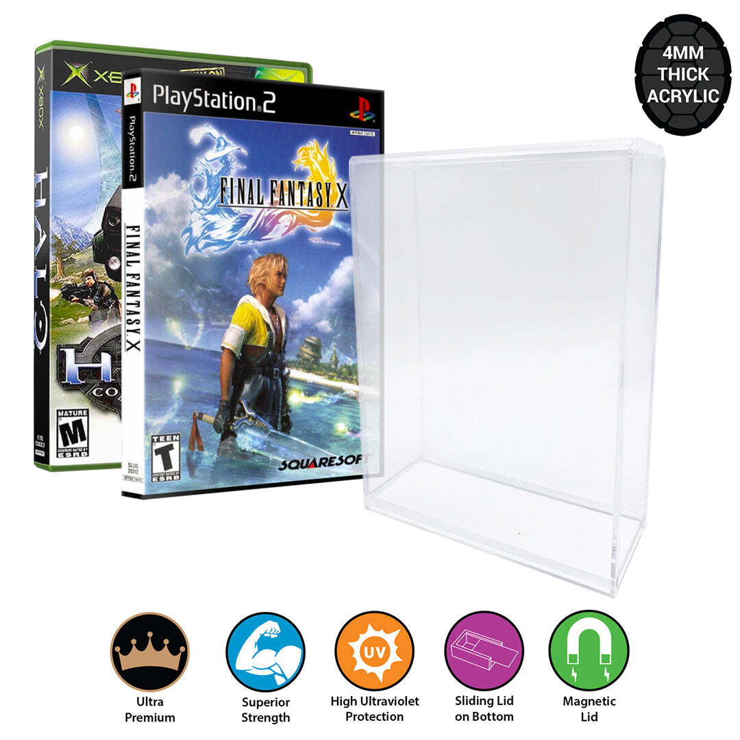 VIDEO GAME ACRYLIC Case for GAME CUBE, DVD, Wii U, XBOX, PS2 Game Boxes