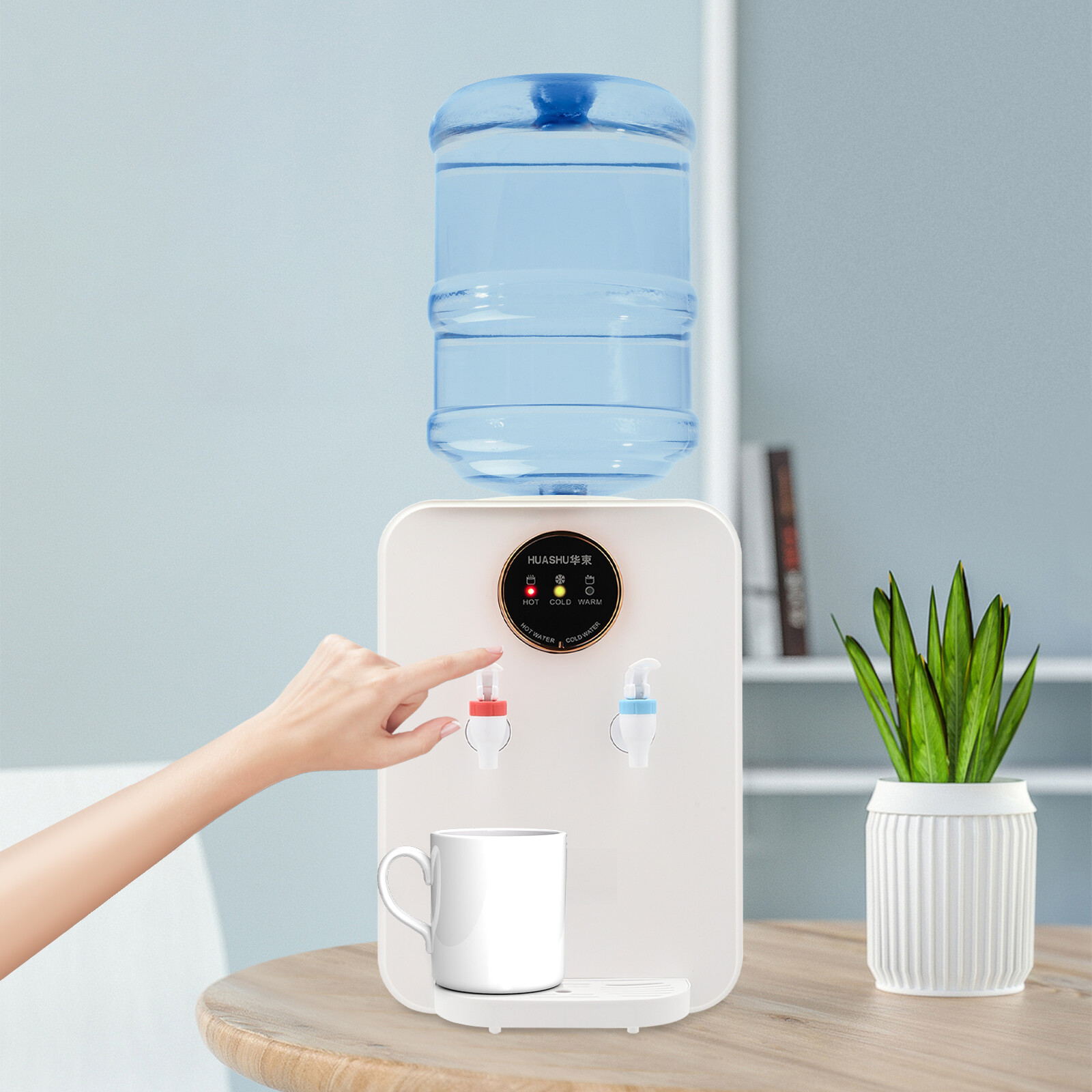 500ml Top Loading Hot Cold Water Dispenser Tabletop Countertop Drinking Machine