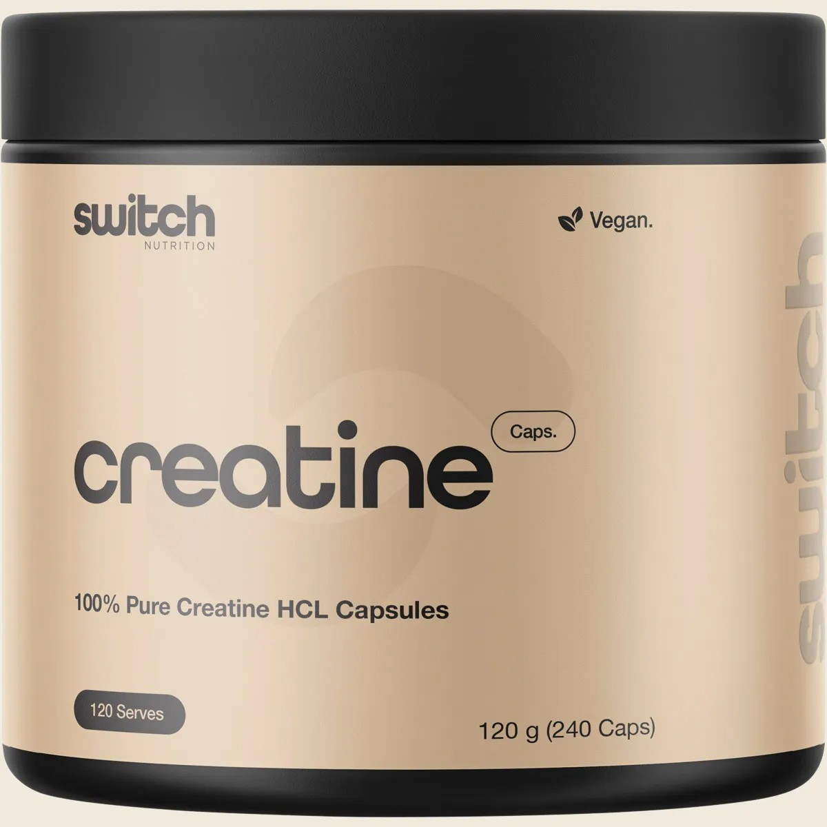 New Switch Nutrition Creatine 100% Pure Creatine HCL 240 Capsules