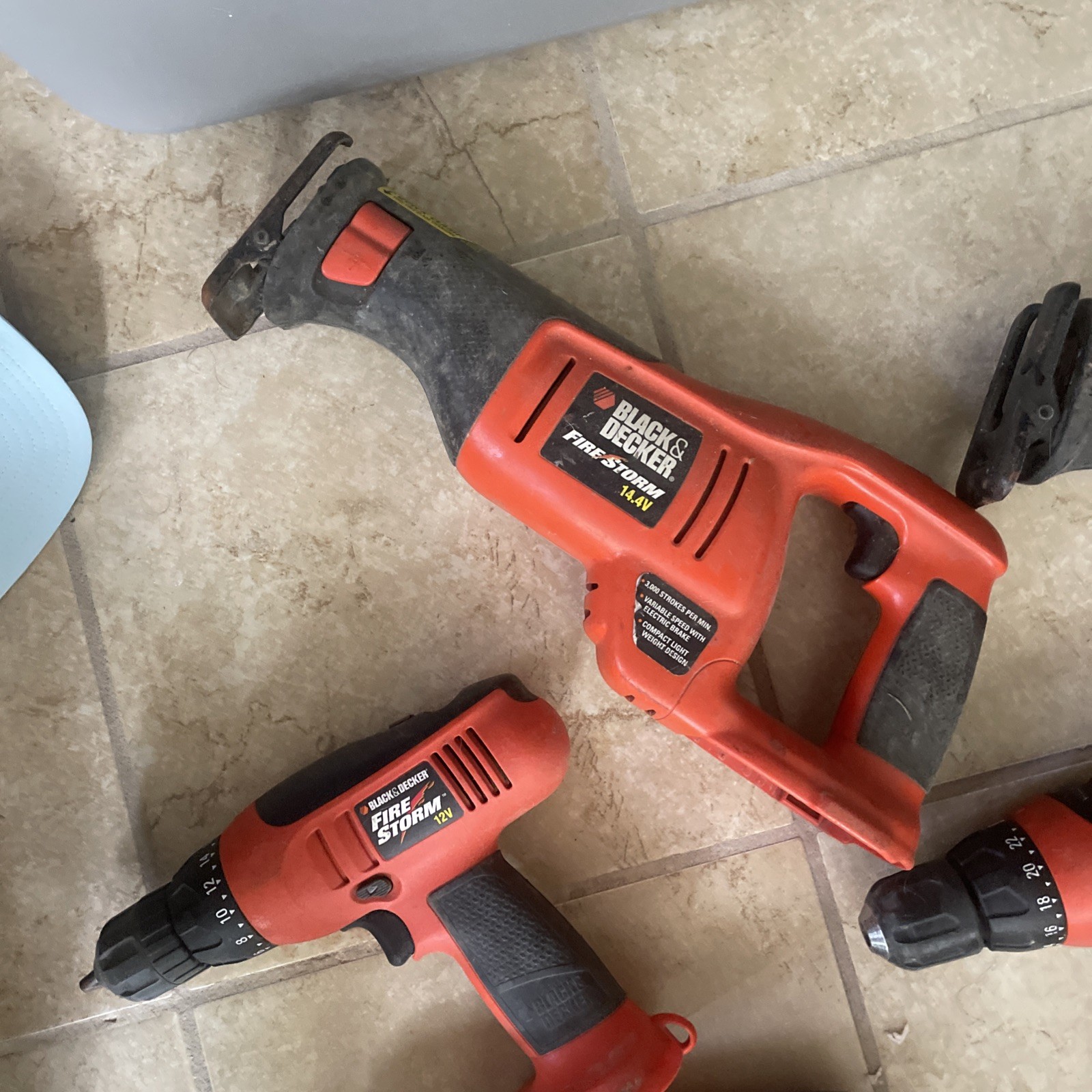 firestorm black and decker Tools Saw/ Sander Drills Tool Lot Untested