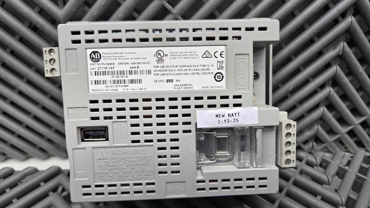 Allen-Bradley 2711R-T4T Ser B HMI Touch Panel Interface PanelView 800
