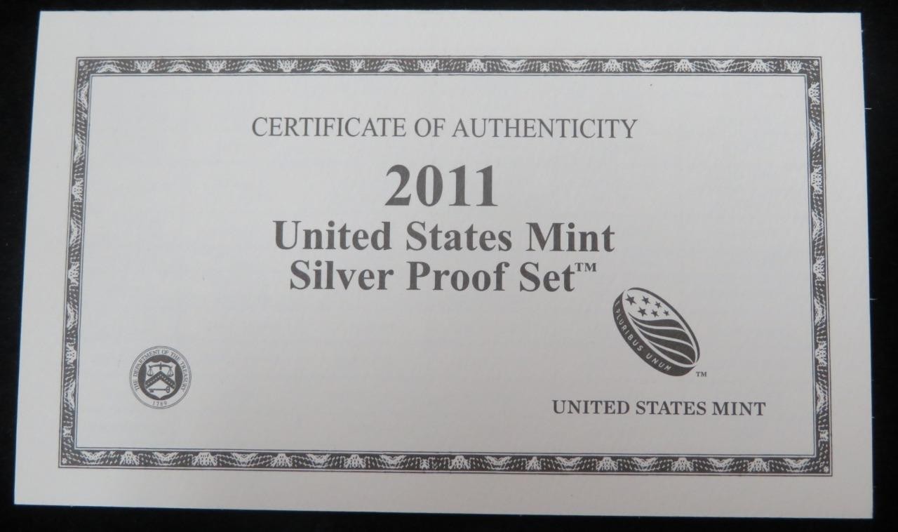 2011 Silver Proof Set * 14 Coins * 90% Silver * With Original Packaging and COA