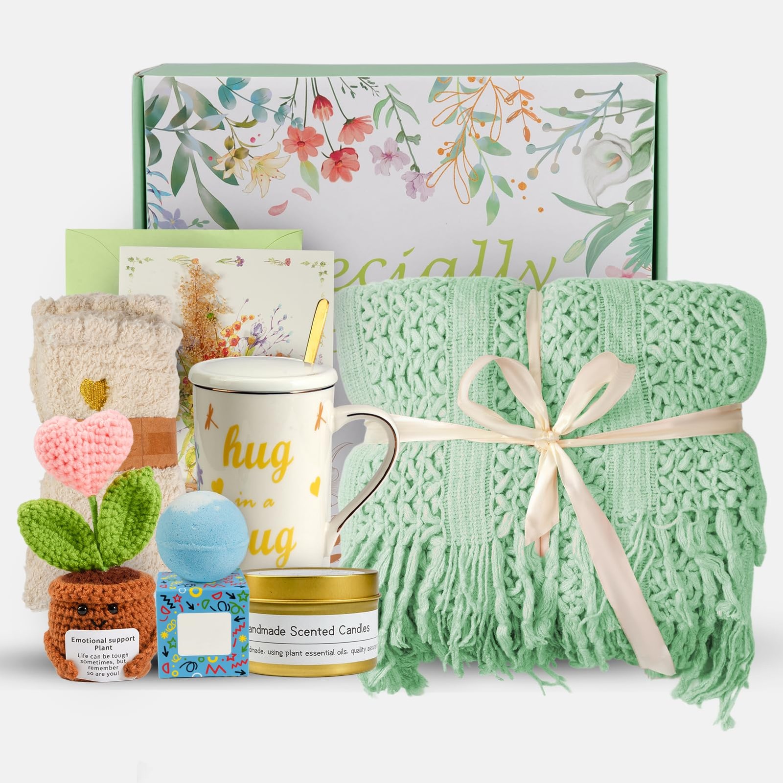 Self Care Gift Basket for Women - Recovery Gifts for Her,Get Well Soon Gift B...