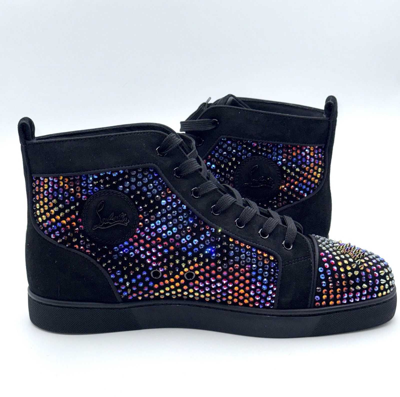 NEW Louboutin Louis Strass Limited 147/170 Loubiguana Stud Spike Sneakers 45 12
