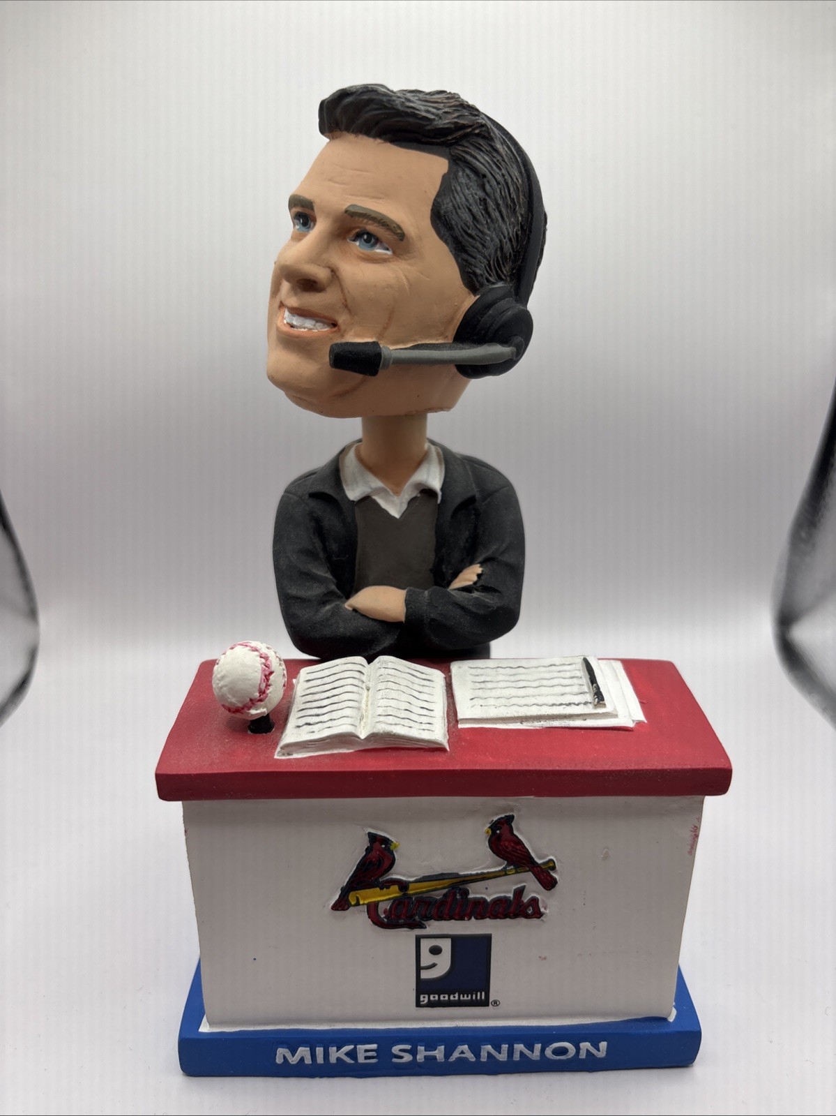 Mike Shannon Broadcasting Bobblehead With Vocal Recording presented by Goodwill