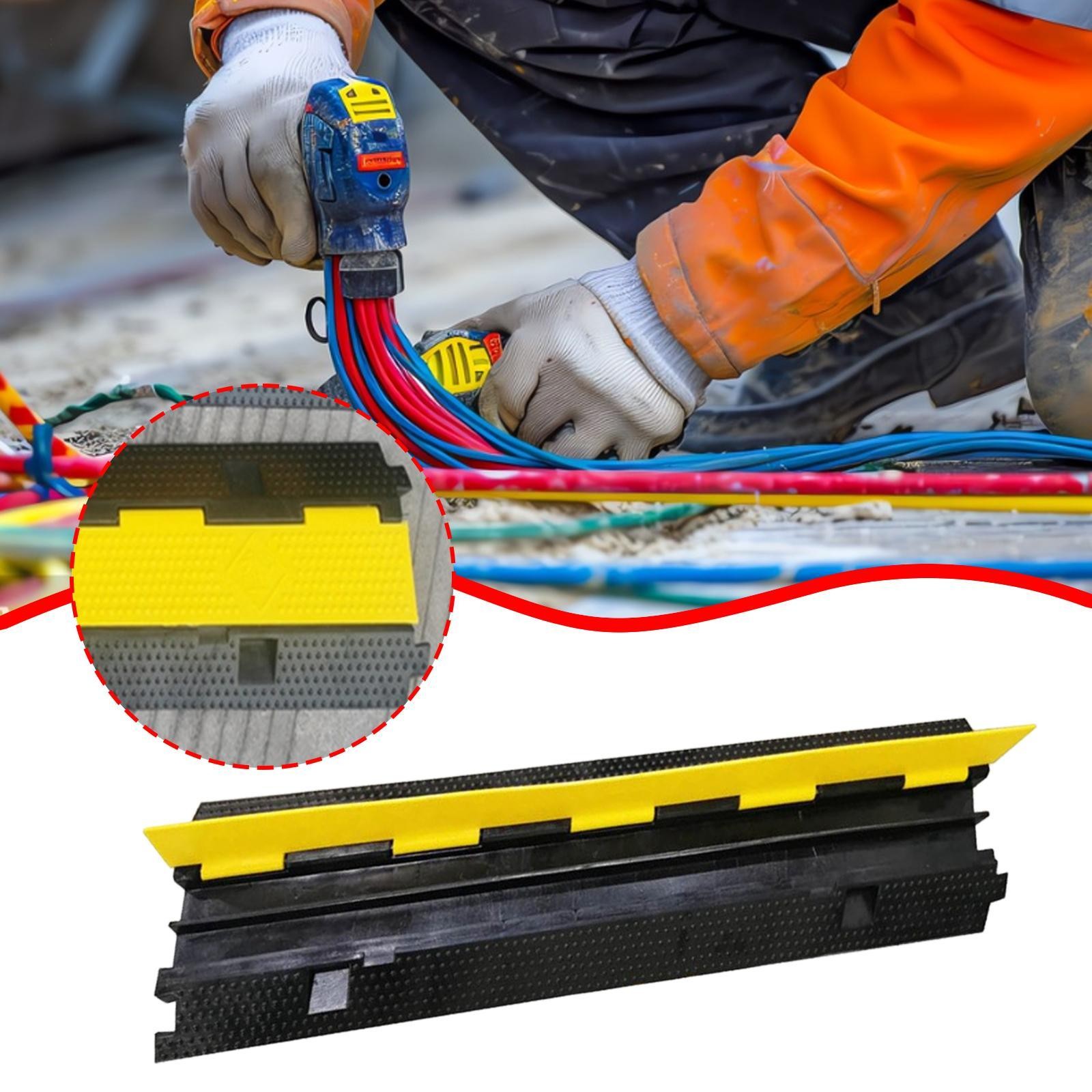 Cable Protector Ramp Driveway Hose Cable Ramp Protective Cover for Workshop