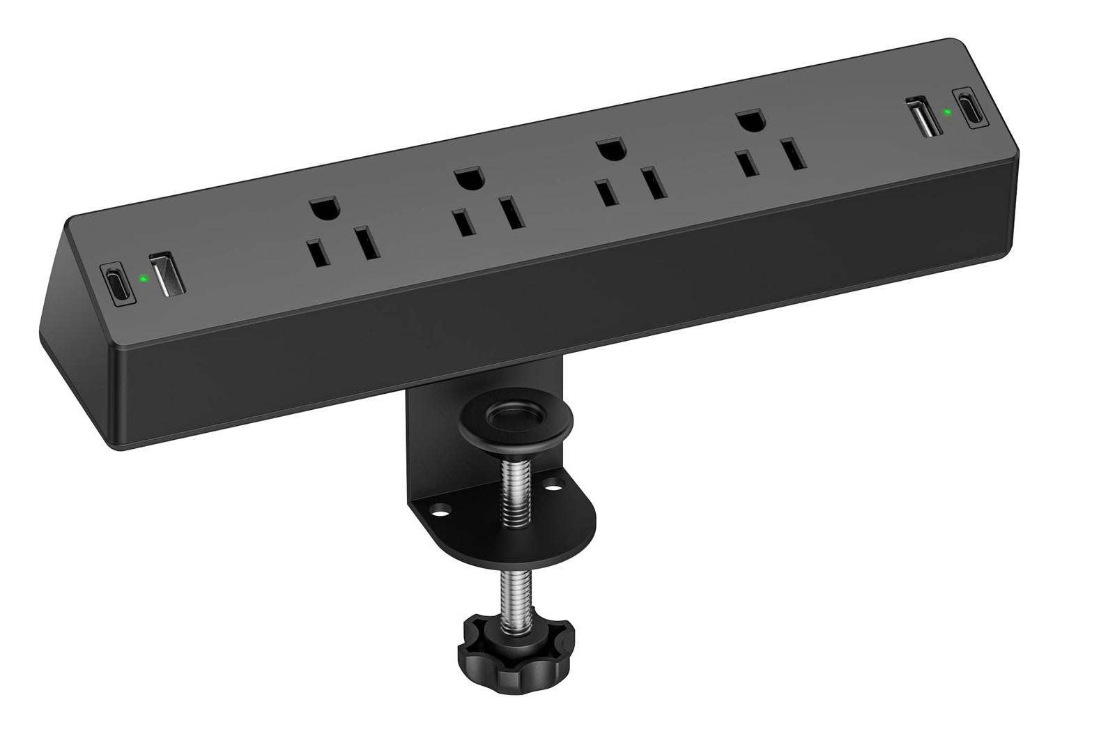 Desk Clamp Power Strip, 1875W Surge Protectors with 2 USB A, 2 USB C Ports, 4...