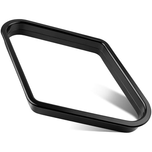 Black Billiards 9 Ball Diamond Pool Table Ball Rack, Plastic 9-Ball Pool Table
