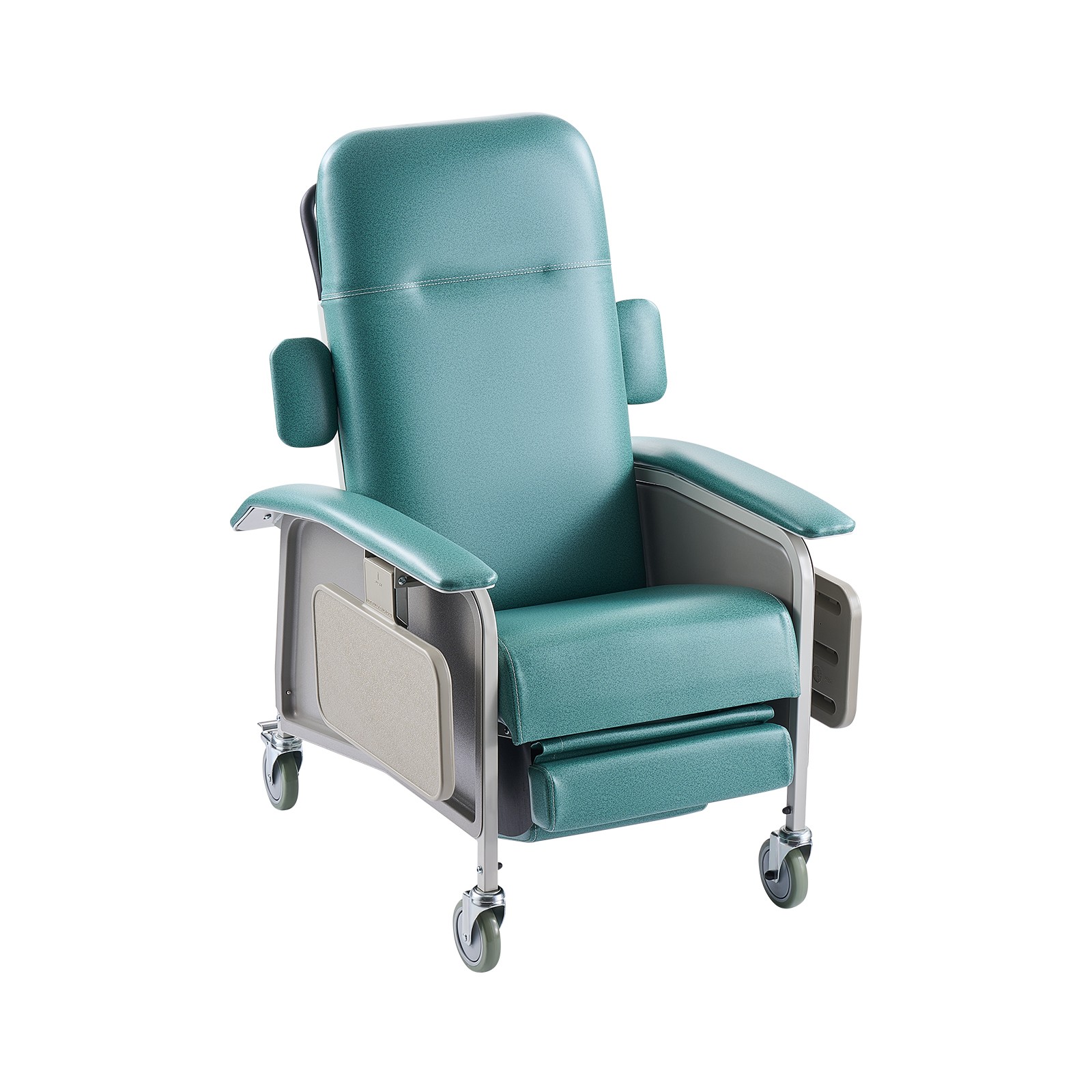 Uimoso Adjustable Reclining Chair with 4 Positions, Trays, and Wheels