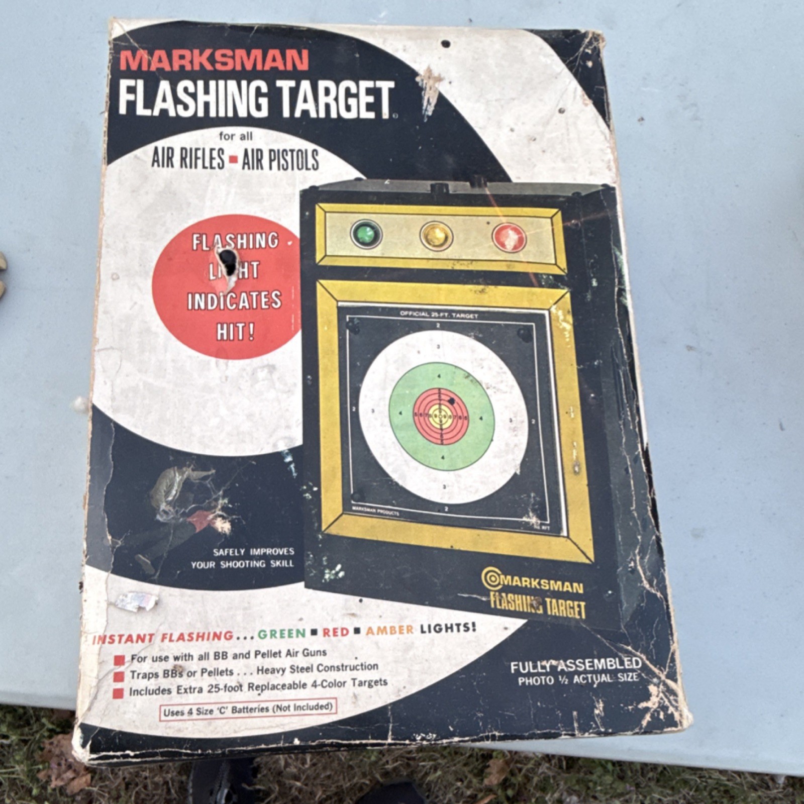 Marksman Flashing Target Steel, Flashing Lights, Air Rifle/Pistol