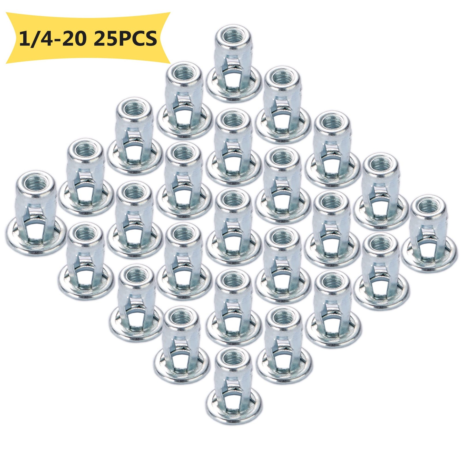 1/420 Jack Nut Threaded Insert Petal Nuts Srew Anchor Blind Rivnut 25 PCS