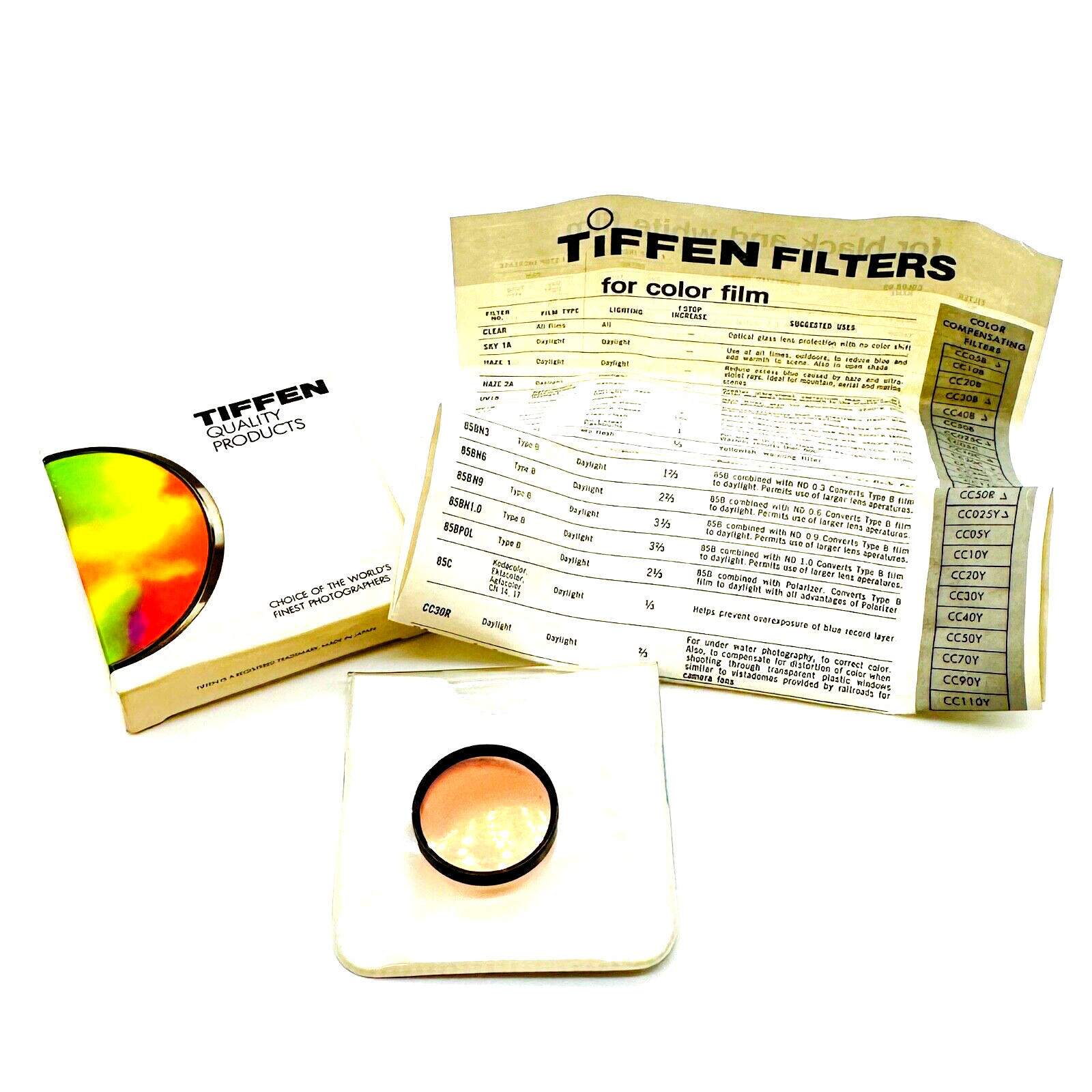NOS MINT Tiffen Series 5 #85 Drop-In Color Conversion Filter Series V UNUSED