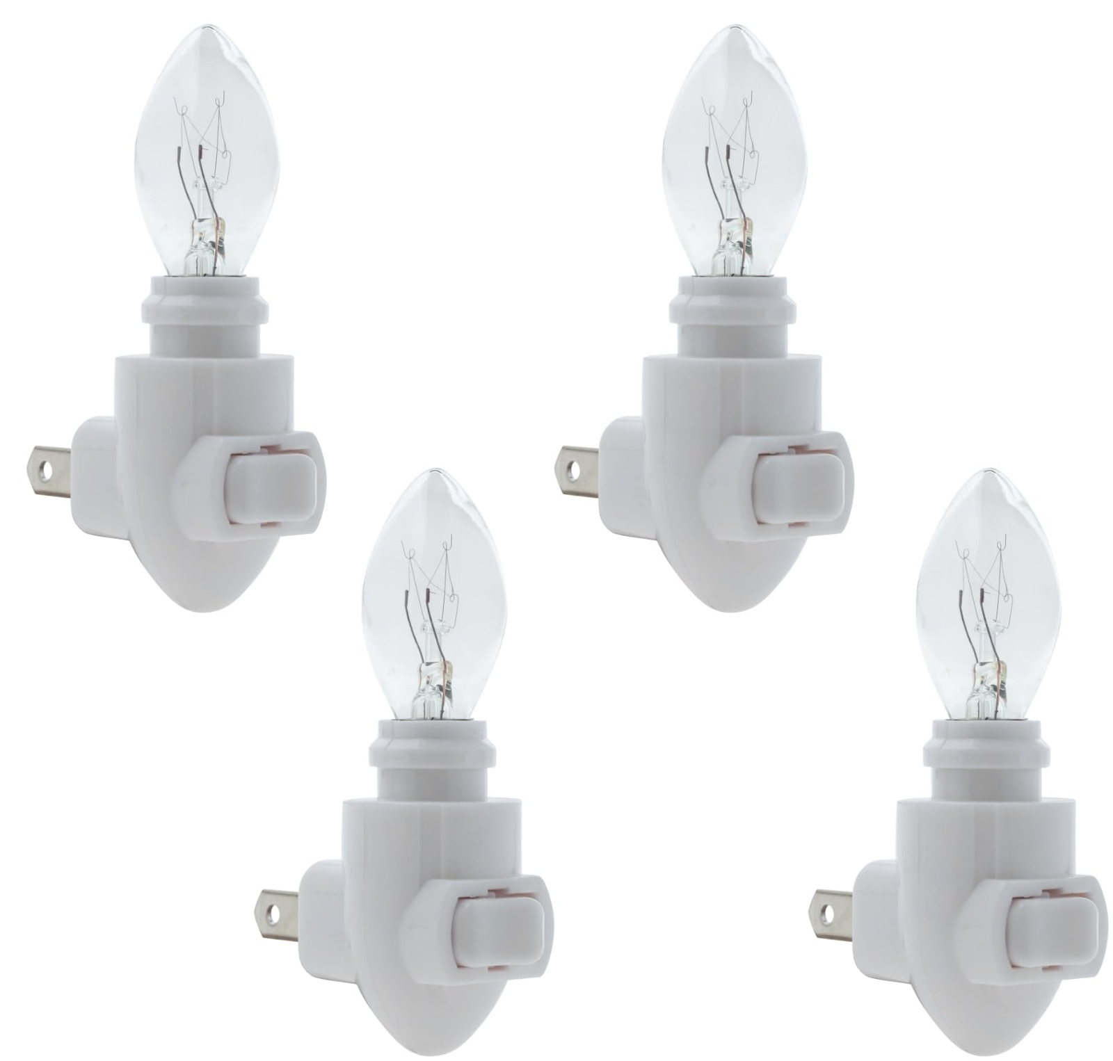 Plug In Night Light Module Includes 4 Watt Bulb White Plastic Great For Making Y