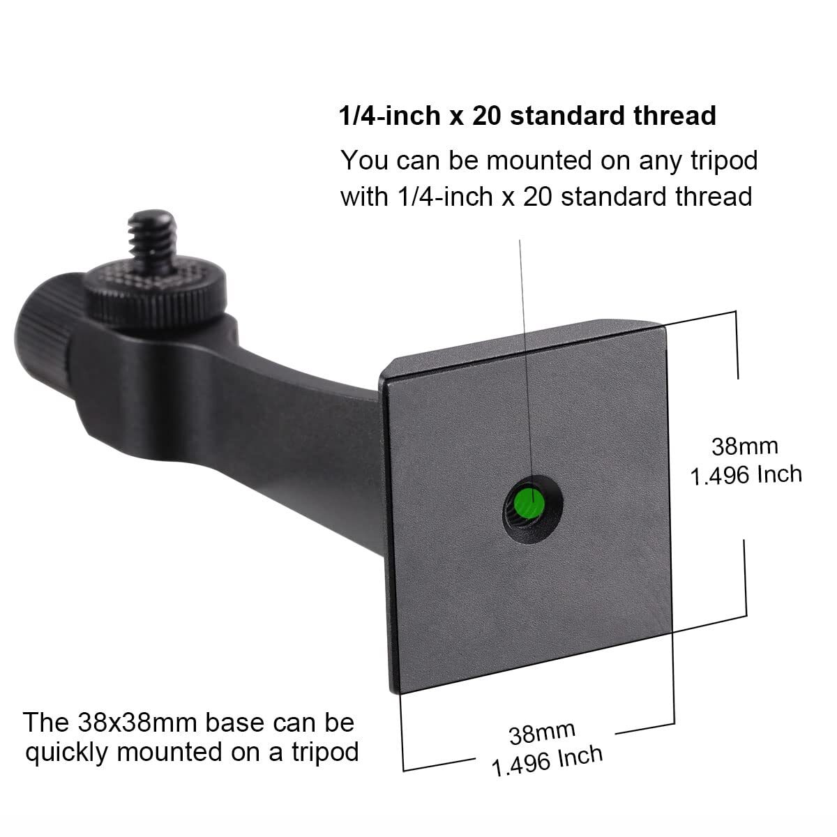 Binocular Tripod Adapter Quick Release With 38mm Mounting Base 1/420 Inch Thread