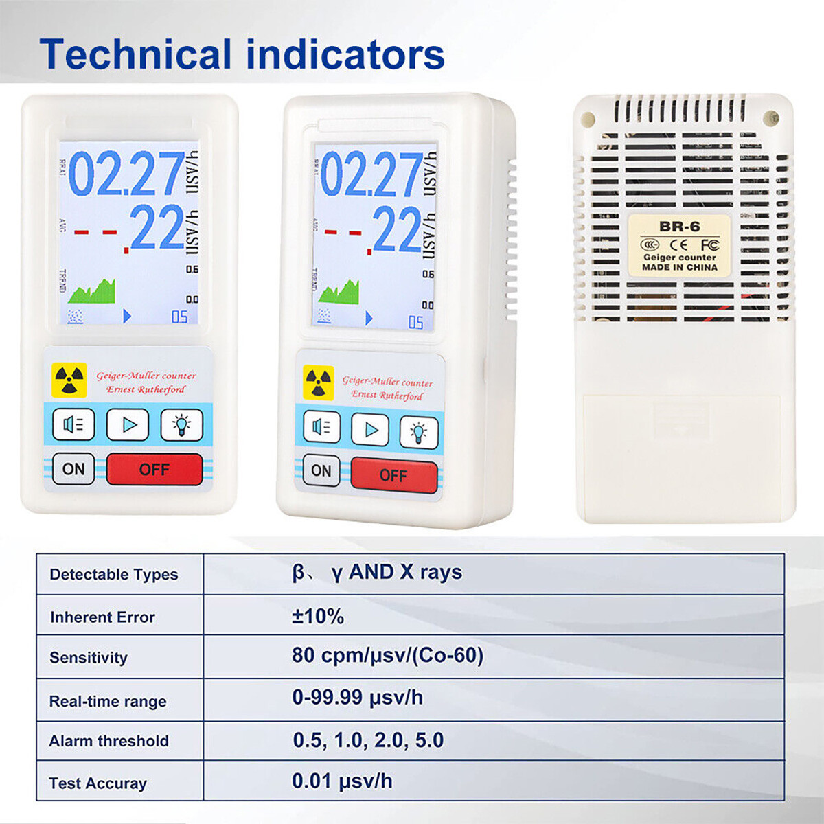 Digital LCD Geiger Counter Nuclear Radiation Detector β γ X-Ray Test Meter Tool!