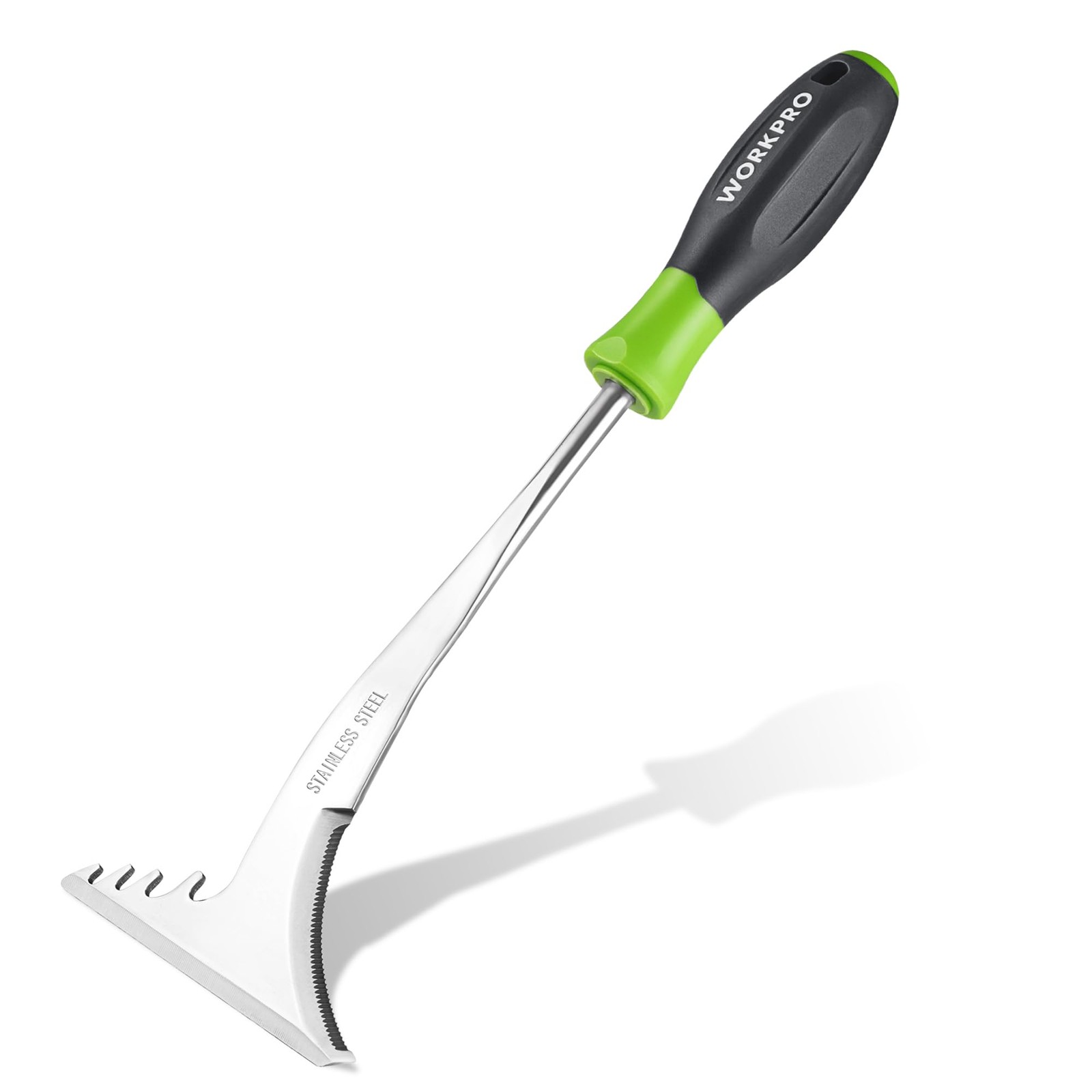 WORKPRO Crack Weeder, 12.5" Stainless Steel Crevice Weeding Green & Black