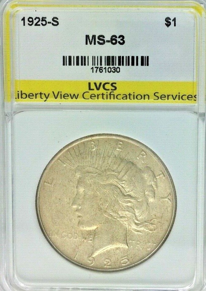 *1925-S $1 USA* "PEACE SILVER DOLLAR"