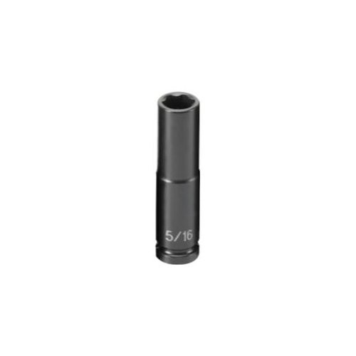 Grey Pneumatic 910DS 1/4" Drive 6 Point Fractional Deep Impact Socket 5/16