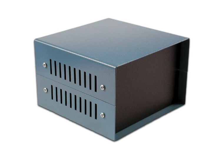 Hammond Manufacturing 1458G5 18 Gauge Satin Black Steel Enclosure