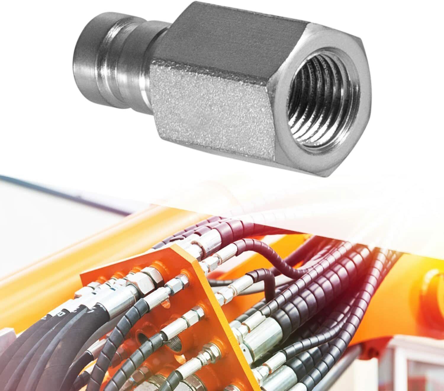 PD342 Series PD Steel Test Port and Diagnostic Equipment Quick Nipple 1/8" Body