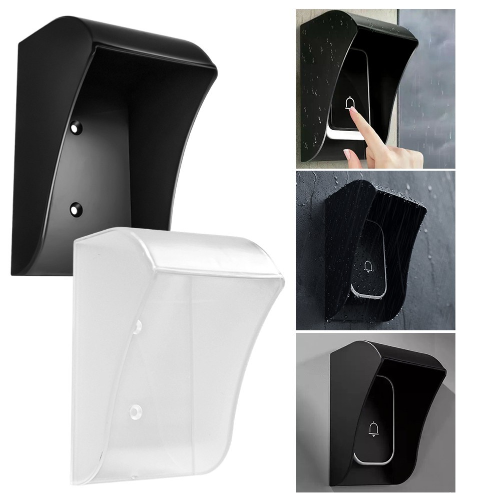 Rainproof Plastic Doorbell Cover Waterproof Protector for Wireless Doorbell Use
