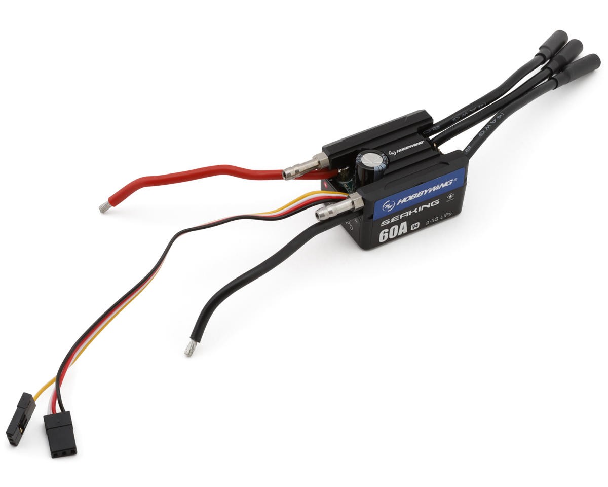 Hobbywing SeaKing 60A V4 Brushless Marine ESC [HWA30302202]