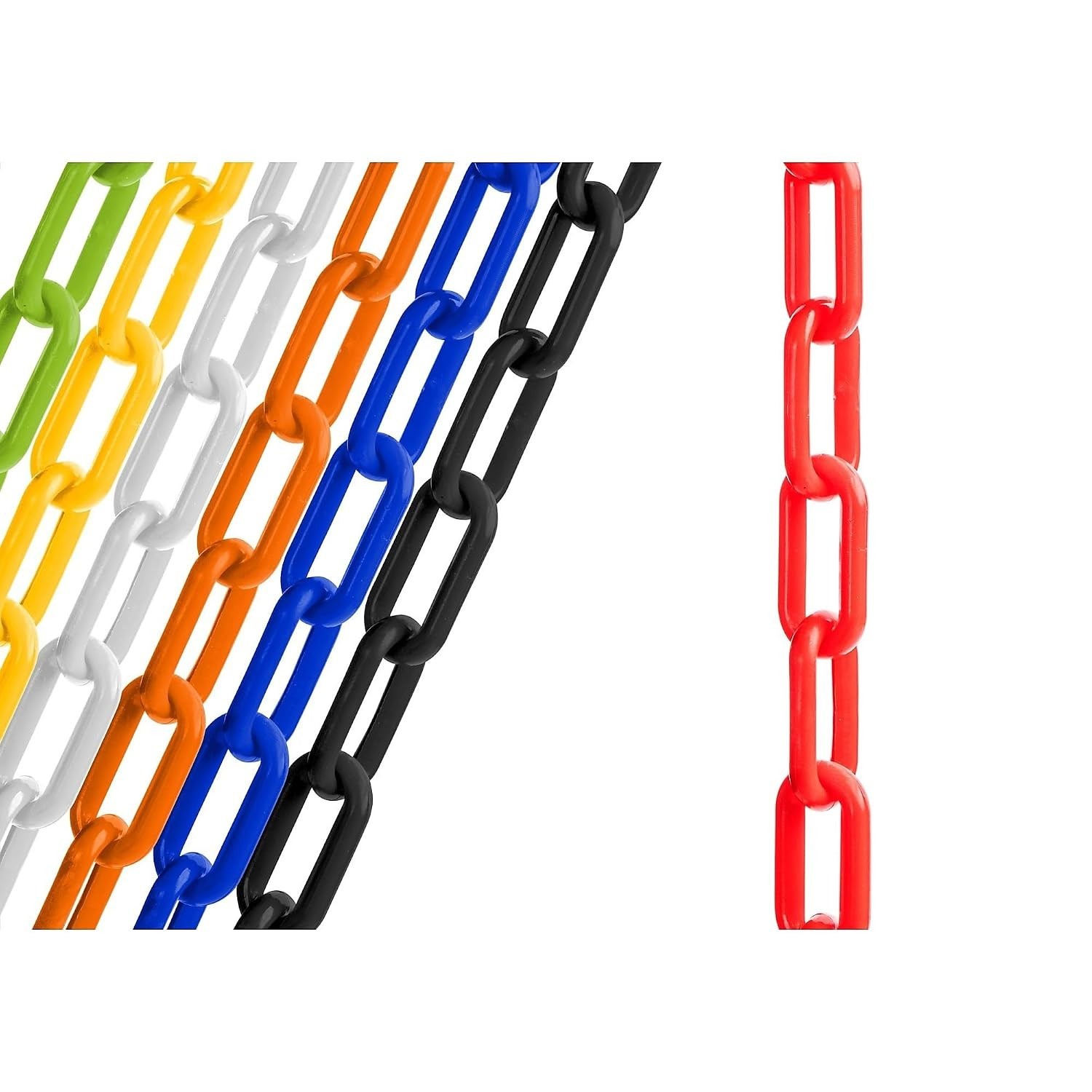 Durable Safety Chain for Visual Barriers - Red