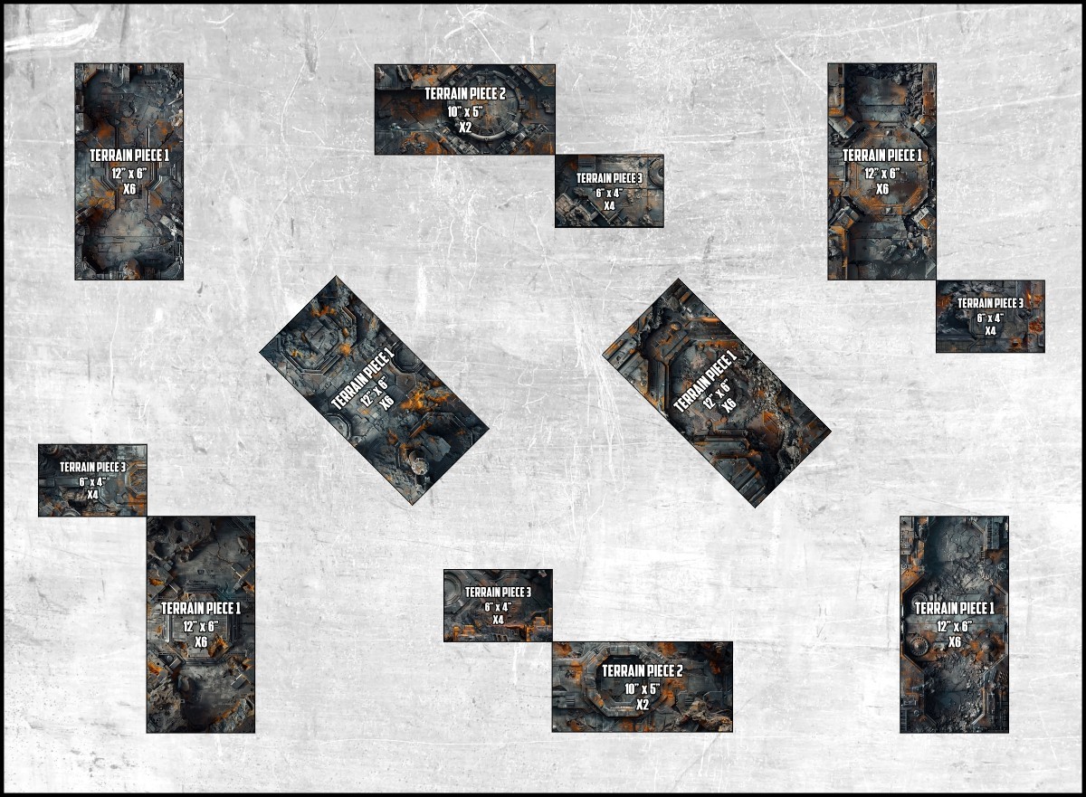 Neoprene Terrain Mats - Forge - Compatible w/ Warhammer 40K