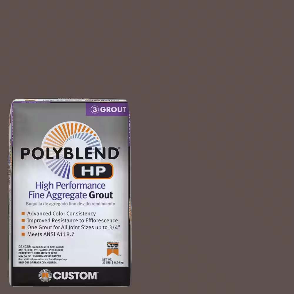 Polyblend HP #647 Brown Velvet 25 Lbs. High Performance Fine Aggregate Grout