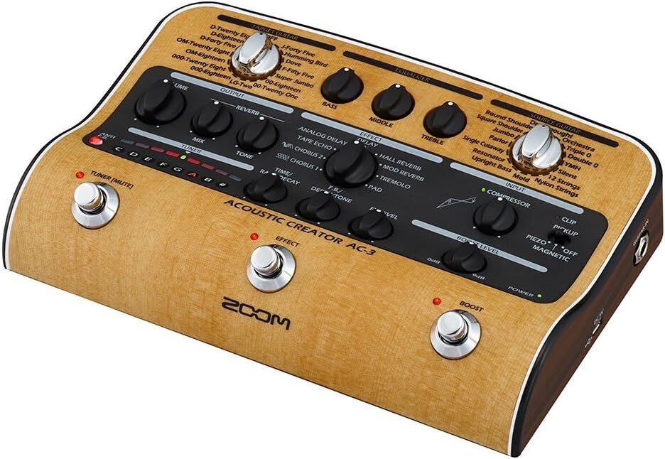 ZOOM Acoustic Creator AC-3 Preamp for Acoustic Guitar from Japan F/S NEW