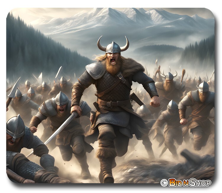 Viking Army ~ Gaming Mouse Pad / Mousepad Nordic Norse Fantasy Art Gamer Gift