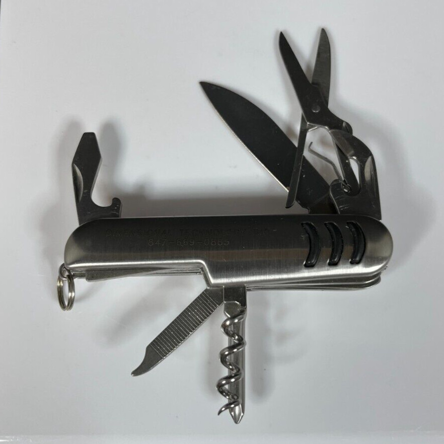 Dimensional Technology Inc. Silver Tone Mini Multi-Tool  FREE SHIP