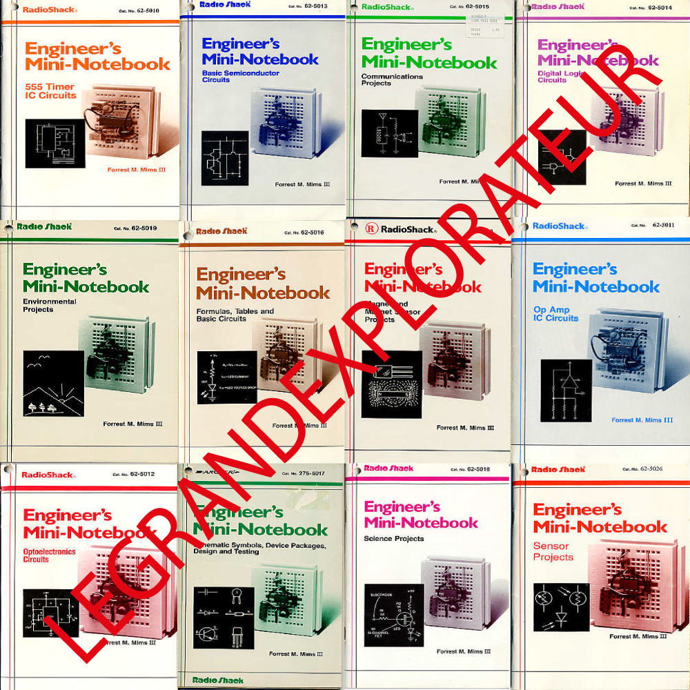 Ultimate  Radio Shack  Engineer's Mini Notebook  Forrest Mims  150 PDF on DVD