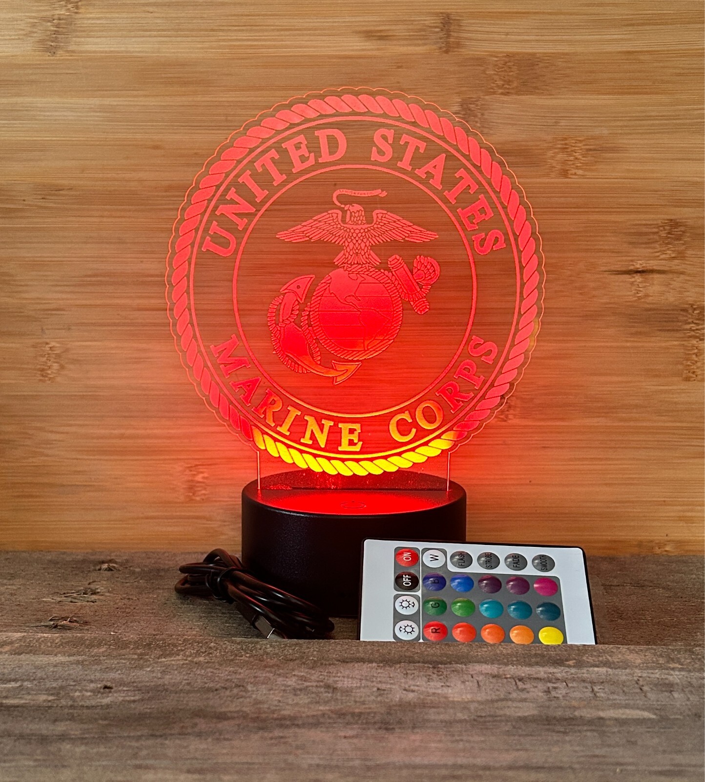 Marine Corps Acrylic Night Light