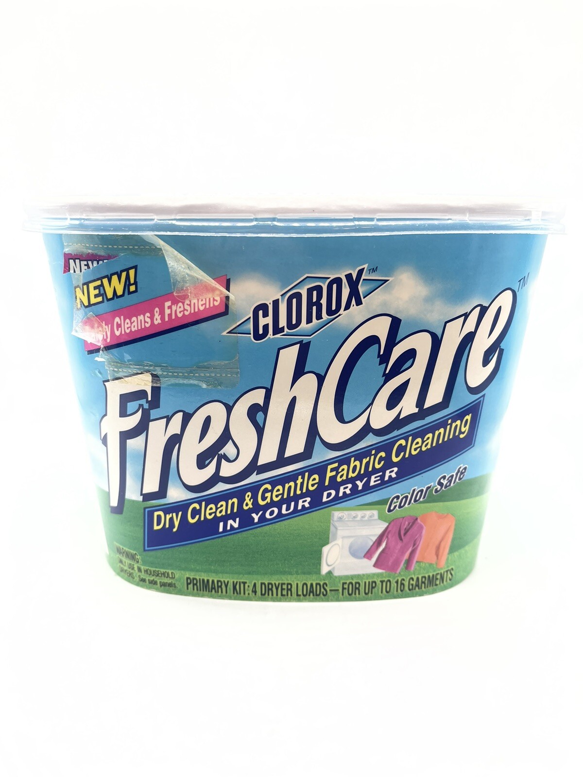 Clorox Fresh Care At Home Dry Cleaning Kit Color Safe 4 Dryer Loads New Open Box
