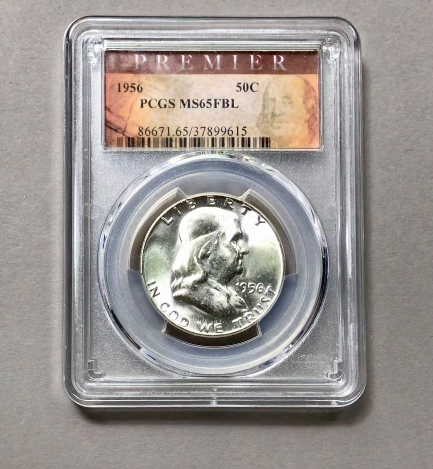 1956 Franklin PCGS Premier MS65FBL