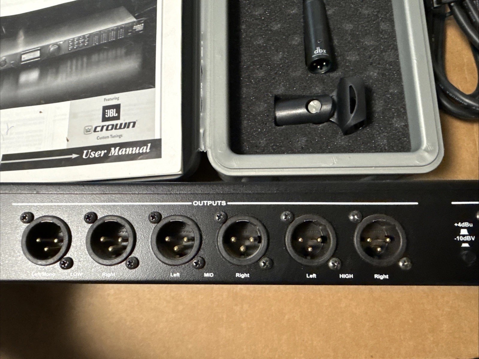 dbx DriveRack PA Complete Eq & Loudspeaker Control System w/ dbx Omni Mic