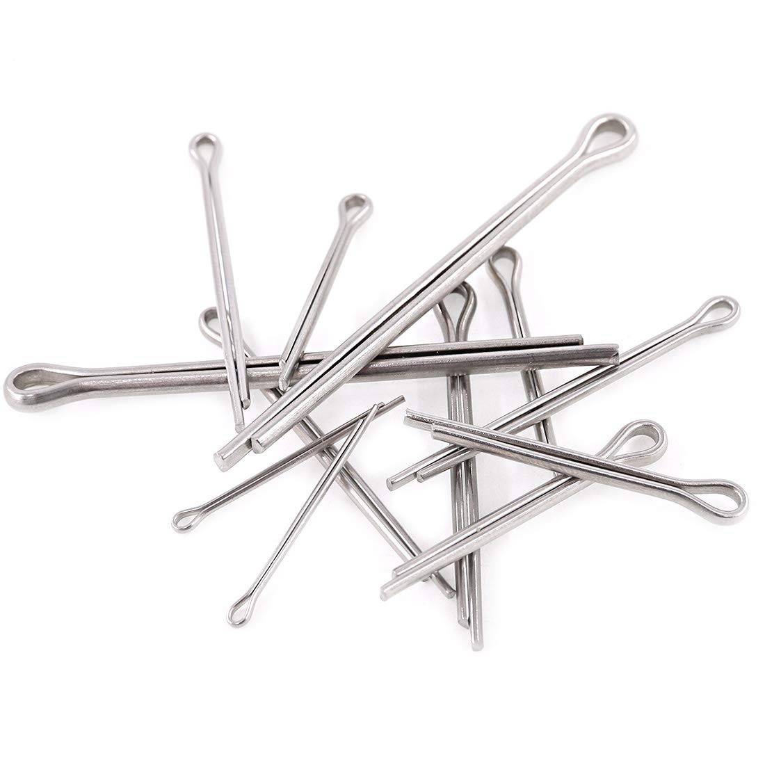 340-Piece Stainless Steel Cotter Pin Assortment Kit - 6 Sizes for Versatile Use